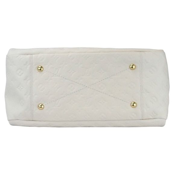 Louis Vuitton Artsy MM Monogram Amplant Neige White Leather Shoulder Bag - Picture 10 of 14